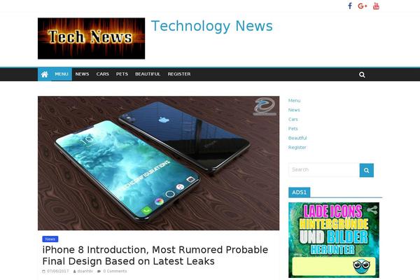 Tuto theme site design template sample