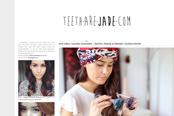 The Voux theme site design template sample
