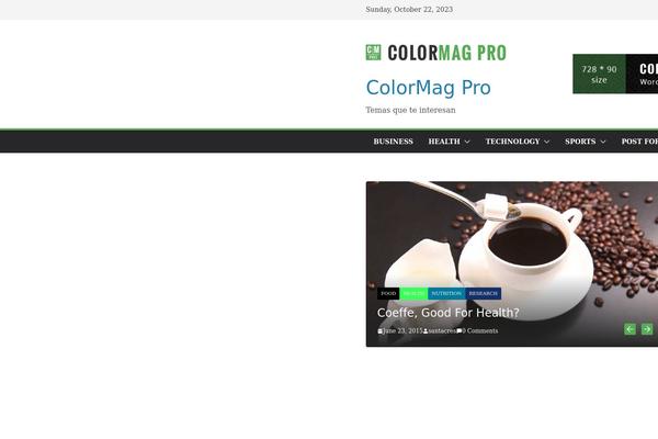 Colormag-pro theme site design template sample