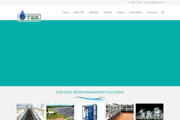 Tek theme site design template sample