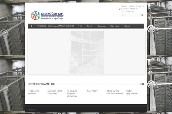 Aqua theme site design template sample