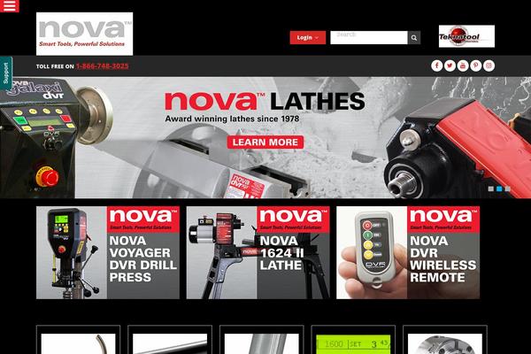 Nova theme site design template sample
