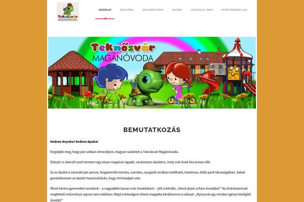 Infinite theme site design template sample