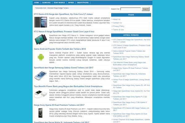 Nyeo theme site design template sample