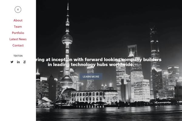tektonventures.com site used Tekton
