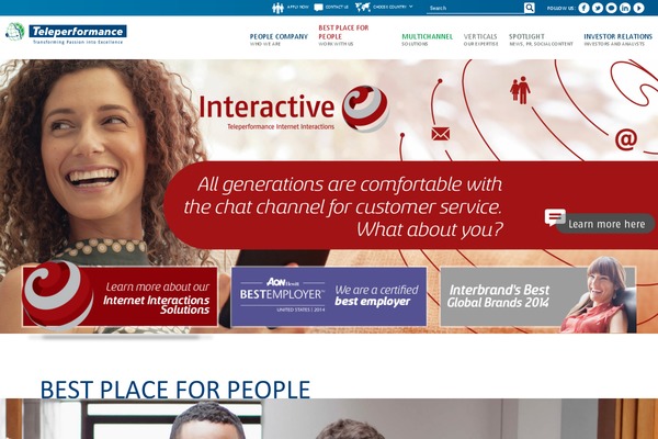 teleperformance.pt site used Teleperformance