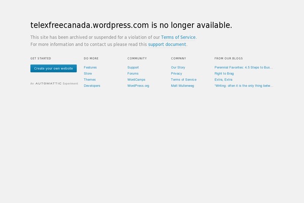 telexfreecanada.net site used Fonix