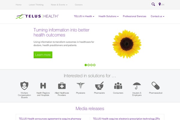 telus-sante theme websites examples