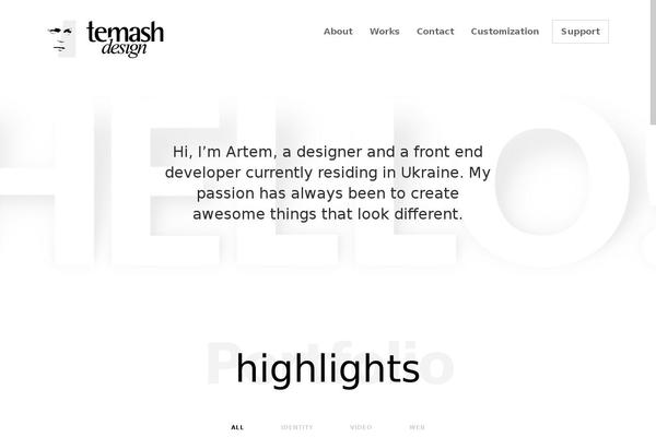 temashdesign.com site used Temashdesign