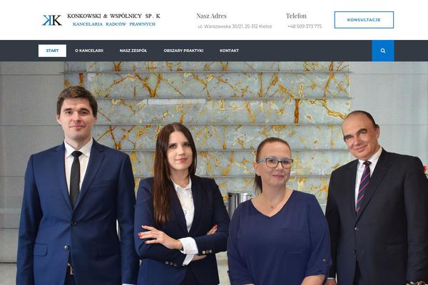 Site using Themestek-attorco-extras plugin