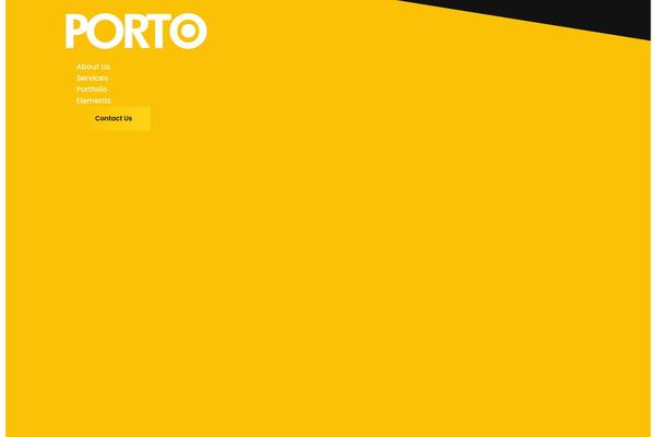 Porto theme site design template sample