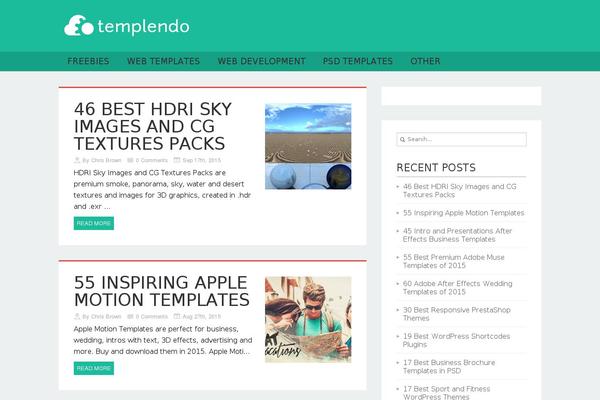 Hemingway theme site design template sample