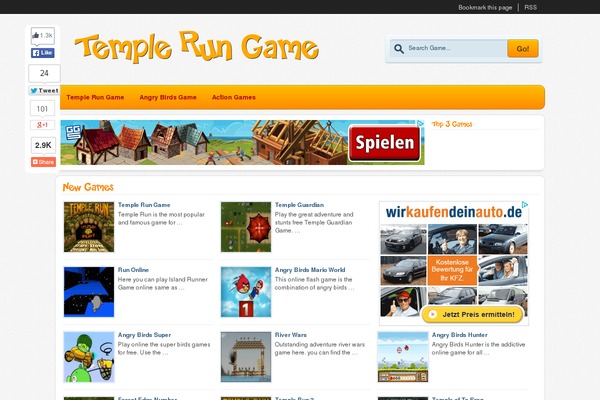 templerungame.in site used GridLane
