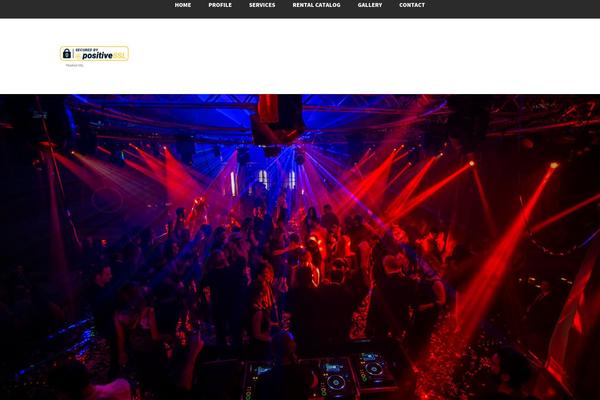 Infinite theme site design template sample