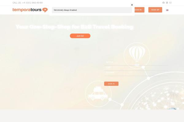 Site using Ocean-sticky-header plugin