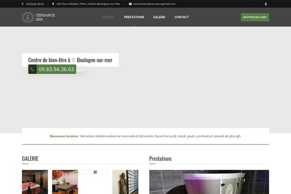 Barber theme site design template sample