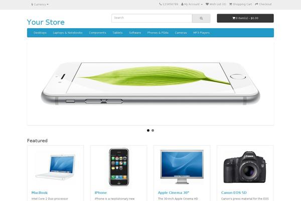 Fabify theme site design template sample