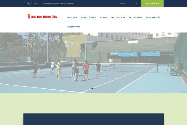 Tennisclub theme site design template sample