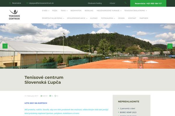 Tennisclub theme site design template sample