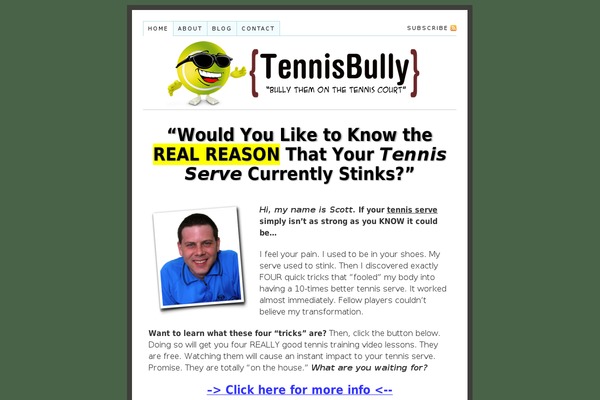 tennisbully.com site used Lili-blog