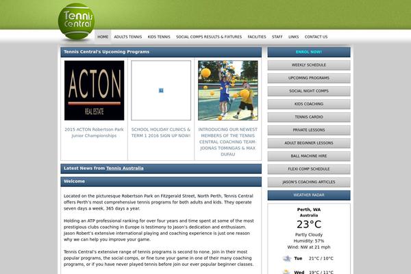 Site using Weather Underground plugin