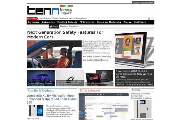 tennmagazine.com site used Newspapertimes-single