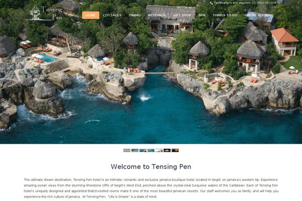 Trendy Travel theme site design template sample
