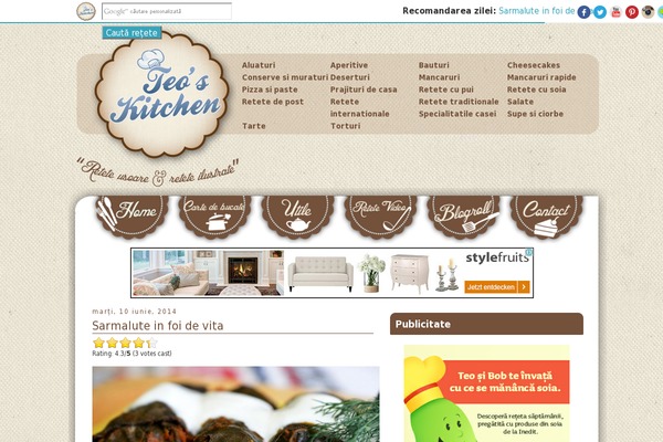 Foodica theme site design template sample