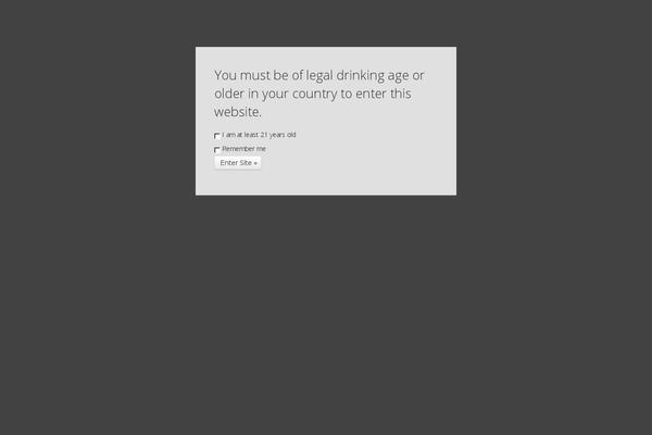 Site using Age-gate plugin