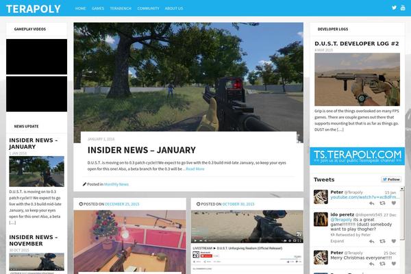 Mission News theme site design template sample