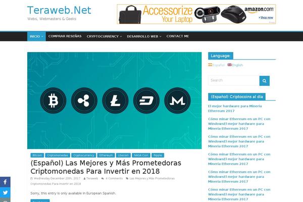 Site using Bitcoin Price Ticker: Bitcoin & Litecoin Price Widget plugin