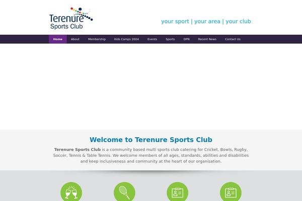 Sports-club theme site design template sample