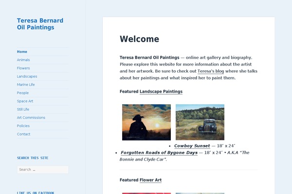 teresabernardart.com site used Twentyseventeen-wpcom