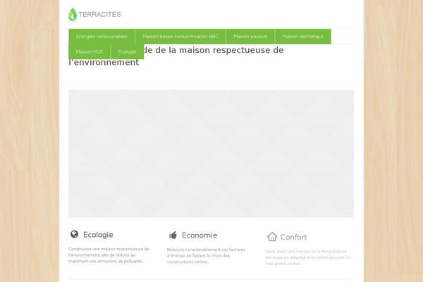 Eco Nature theme site design template sample