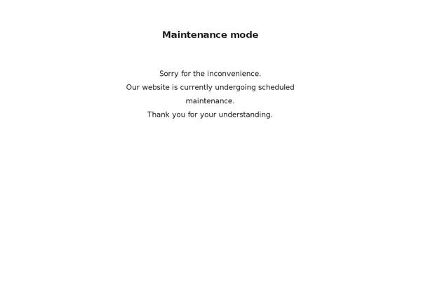 Site using WP Maintenance Mode plugin