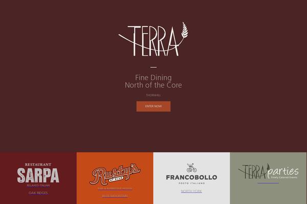 Terra theme site design template sample