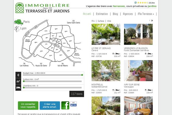 Roots theme site design template sample