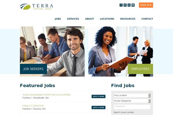 Terra theme site design template sample