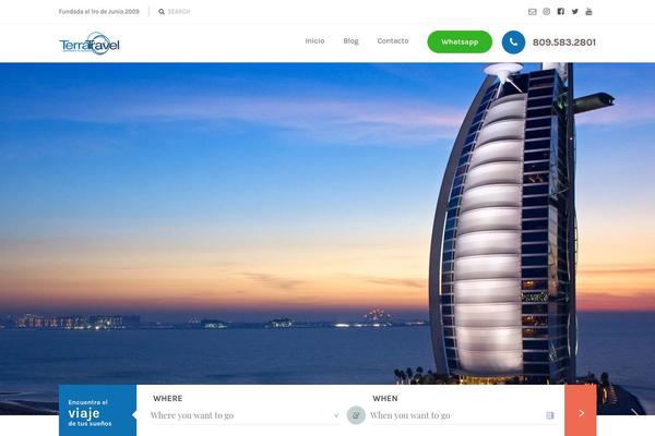 Travelpress theme site design template sample