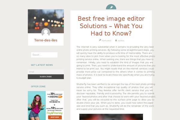 Fictive theme site design template sample
