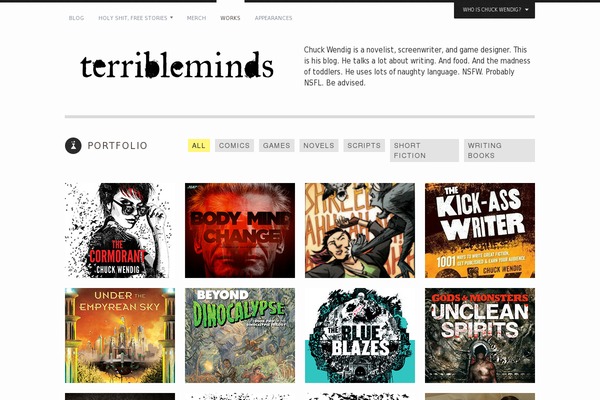 Yin & Yang website example screenshot