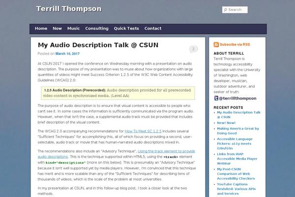 Site using Ableplayer plugin