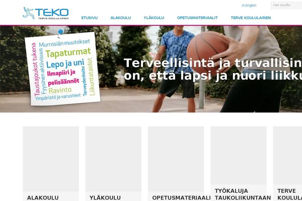 tervekoululainen.fi site used Teko