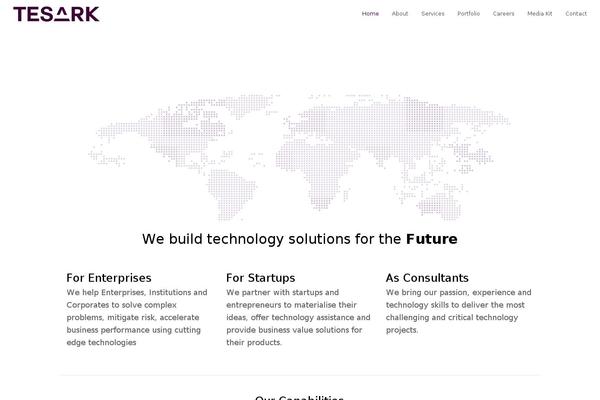 Total theme site design template sample
