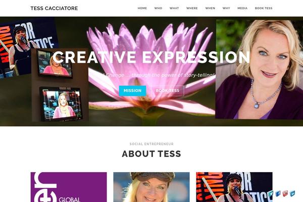 OnePress theme site design template sample