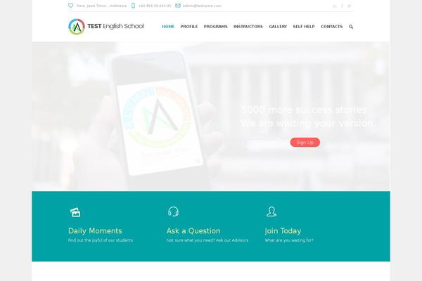 Site using Cmsmasters-mega-menu plugin