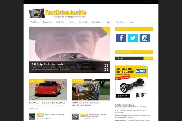 Gonzo theme site design template sample