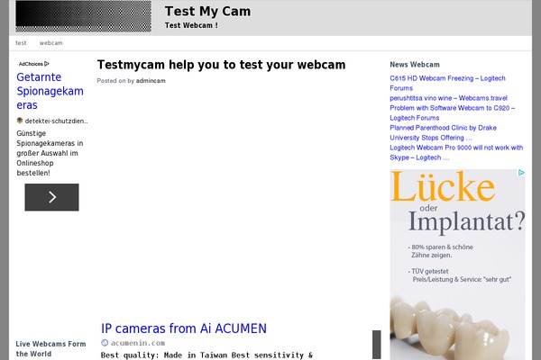 Site using Lets-live-blog plugin