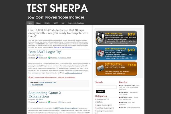 Total theme site design template sample