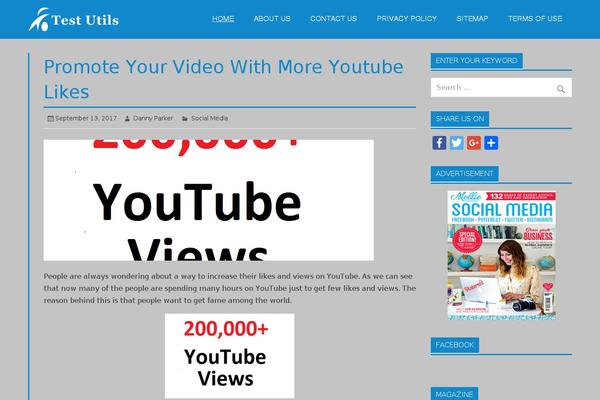 Glades theme site design template sample